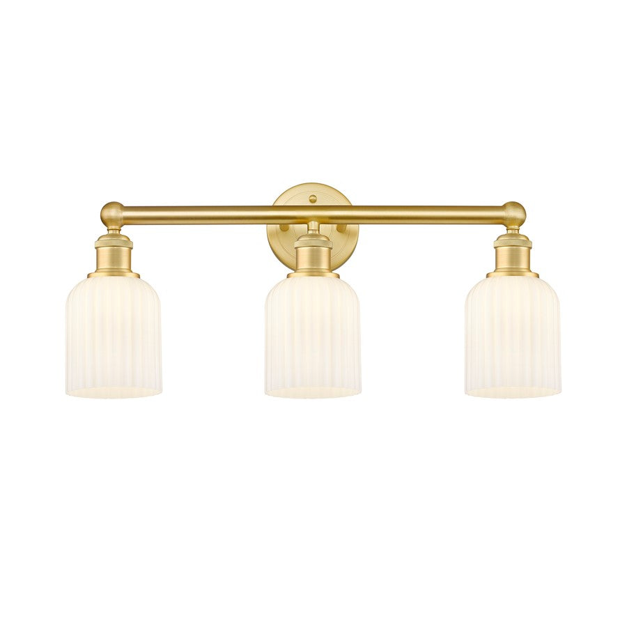 Innovations Edison Bridal Veil 3Lt 23" Bath, GD/GW - 616-3W-SG-G559-5GWH