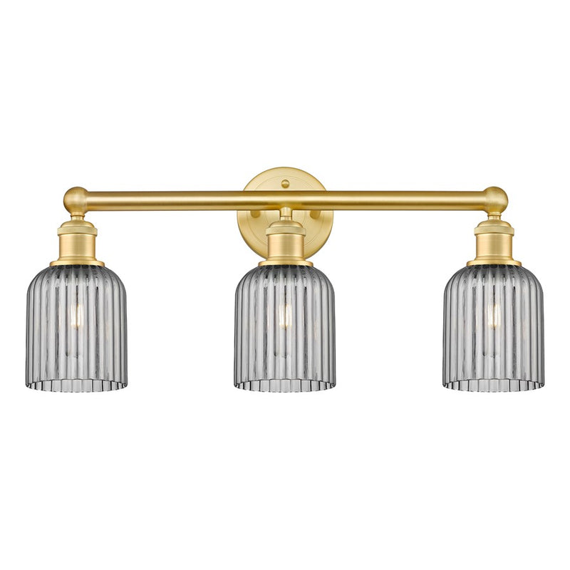 Innovations Edison Bridal Veil 3Lt 23" Bath, Gold/Smoke - 616-3W-SG-G559-5SM