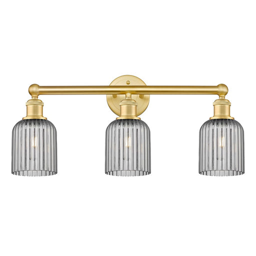 Innovations Edison Bridal Veil 3Lt 23" Bath, Gold/Smoke - 616-3W-SG-G559-5SM