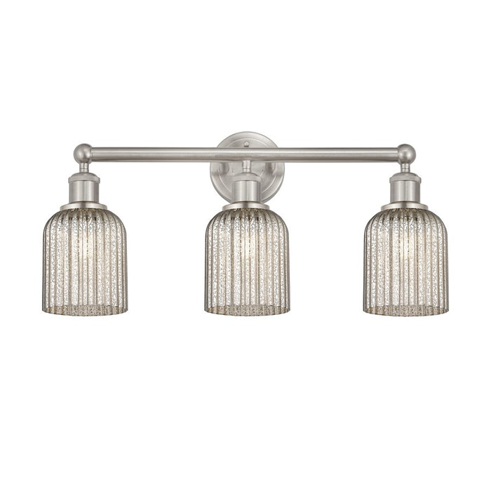 Innovations Edison Bridal Veil 3Lt 23" Bath, SN/MC - 616-3W-SN-G559-5ME