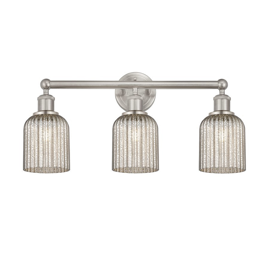Innovations Edison Bridal Veil 3Lt 23" Bath, SN/MC - 616-3W-SN-G559-5ME