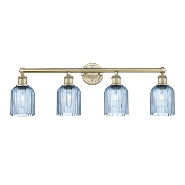 Innovations Edison Bridal Veil 4Lt 32" Bath, AB/BL - 616-4W-AB-G559-5BL