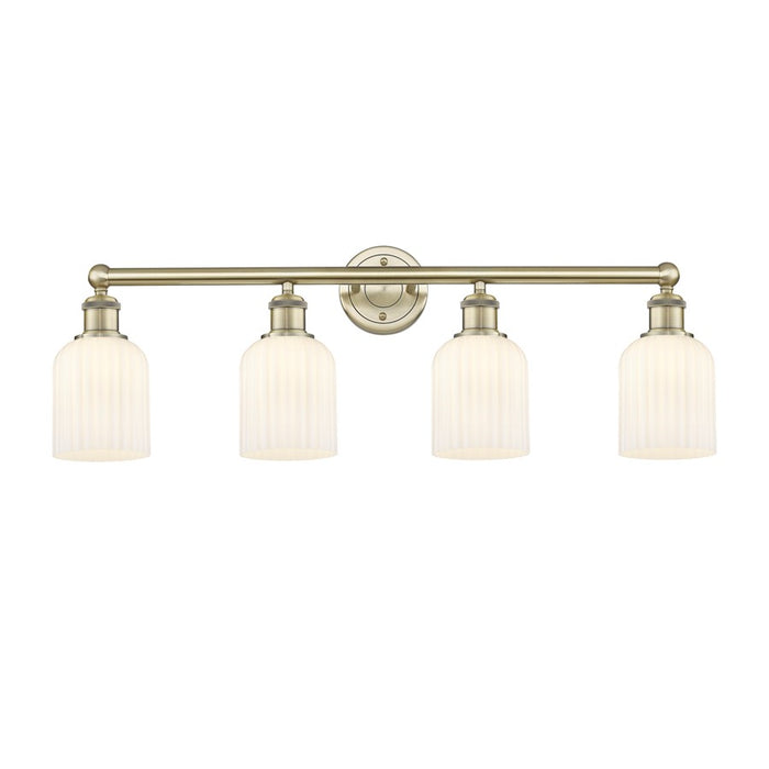 Innovations Edison Bridal Veil 4Lt 32" Bath, AB/GW - 616-4W-AB-G559-5GWH