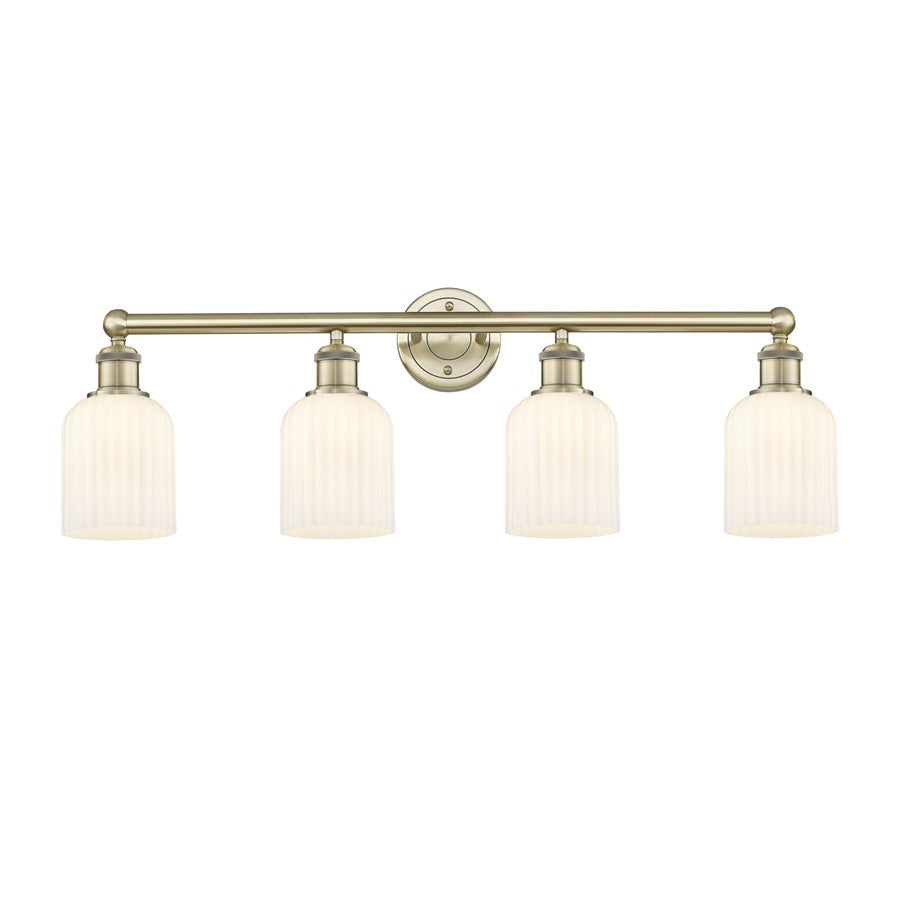 Innovations Edison Bridal Veil 4Lt 32" Bath, AB/GW - 616-4W-AB-G559-5GWH