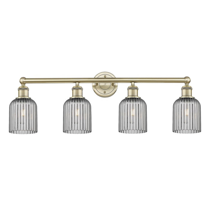 Innovations Edison Bridal Veil 4Lt 32" Bath, AB/SM - 616-4W-AB-G559-5SM