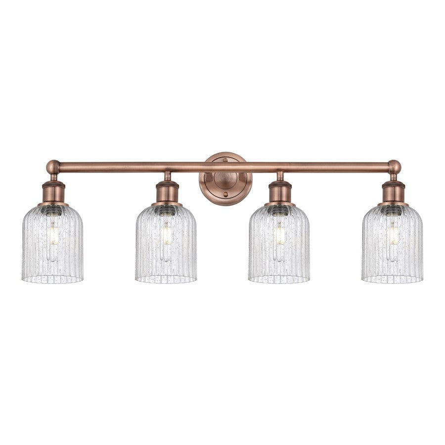 Innovations Edison Bridal Veil 4Lt 32" Bath, Copper/Seedy - 616-4W-AC-G559-5SDY