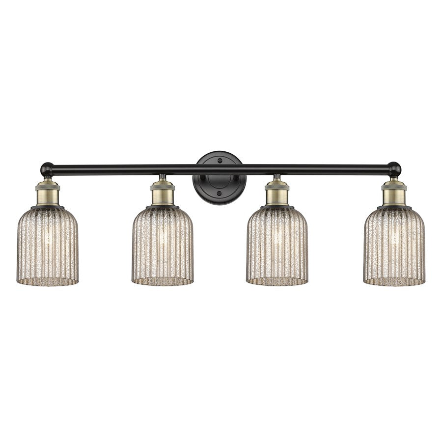 Innovations Edison Bridal Veil 4Lt 32" Bath, BLB/MC - 616-4W-BAB-G559-5ME