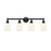 Innovations Edison Bridal Veil 4Lt 32" Bath, BK/GW - 616-4W-BK-G559-5GWH