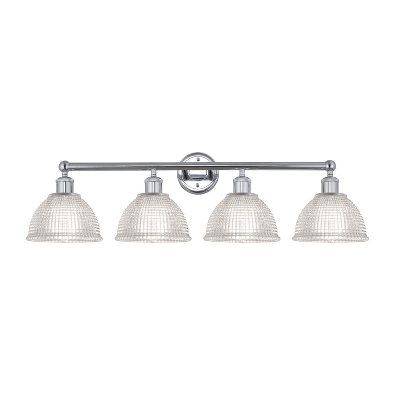 Innovations Arietta 35in 4-Light Bath Vanity Light | Industrial Modern Polished Chrome and Clear Glass | Bathroom Vanity Light | 35 | Model 616-4W-PC-G422