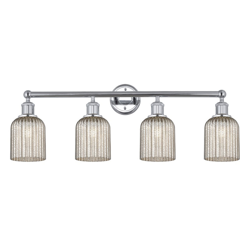 Innovations Edison Bridal Veil 4Lt 32" Bath, Chrome/Mercury - 616-4W-PC-G559-5ME