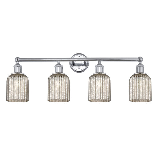 Innovations Edison Bridal Veil 4Lt 32" Bath, Chrome/Mercury - 616-4W-PC-G559-5ME