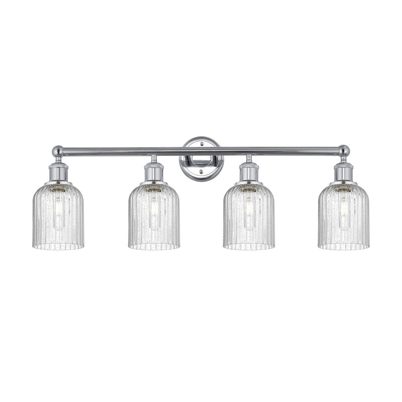 Innovations Edison Bridal Veil 4Lt 32" Bath, Chrome/Seedy - 616-4W-PC-G559-5SDY