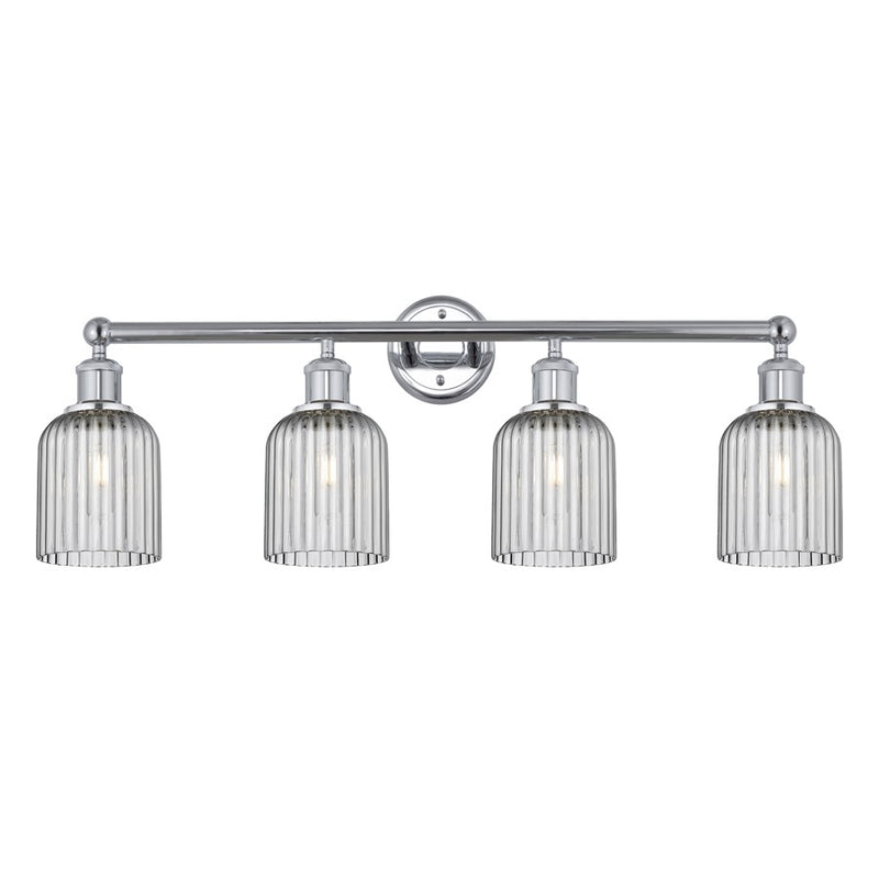 Innovations Edison Bridal Veil 4Lt 32" Bath, Chrome/Smoke - 616-4W-PC-G559-5SM