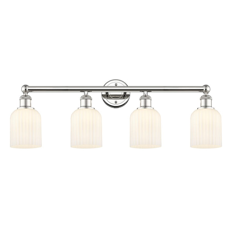 Innovations Edison Bridal Veil 4Lt 32" Bath, PN/GW - 616-4W-PN-G559-5GWH