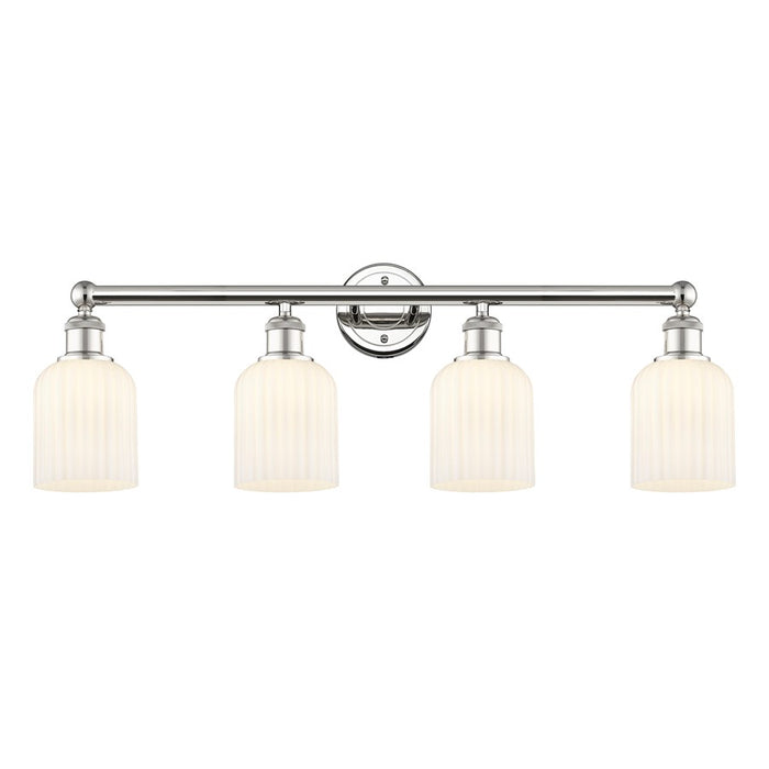 Innovations Edison Bridal Veil 4Lt 32" Bath, PN/GW - 616-4W-PN-G559-5GWH