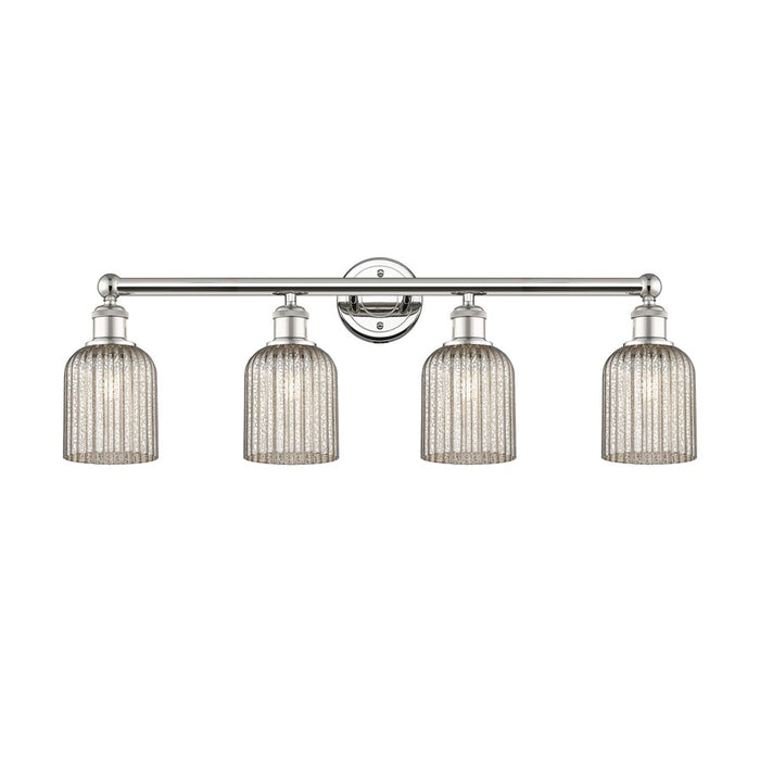 Innovations Edison Bridal Veil 4Lt 32" Bath, PN/MC - 616-4W-PN-G559-5ME