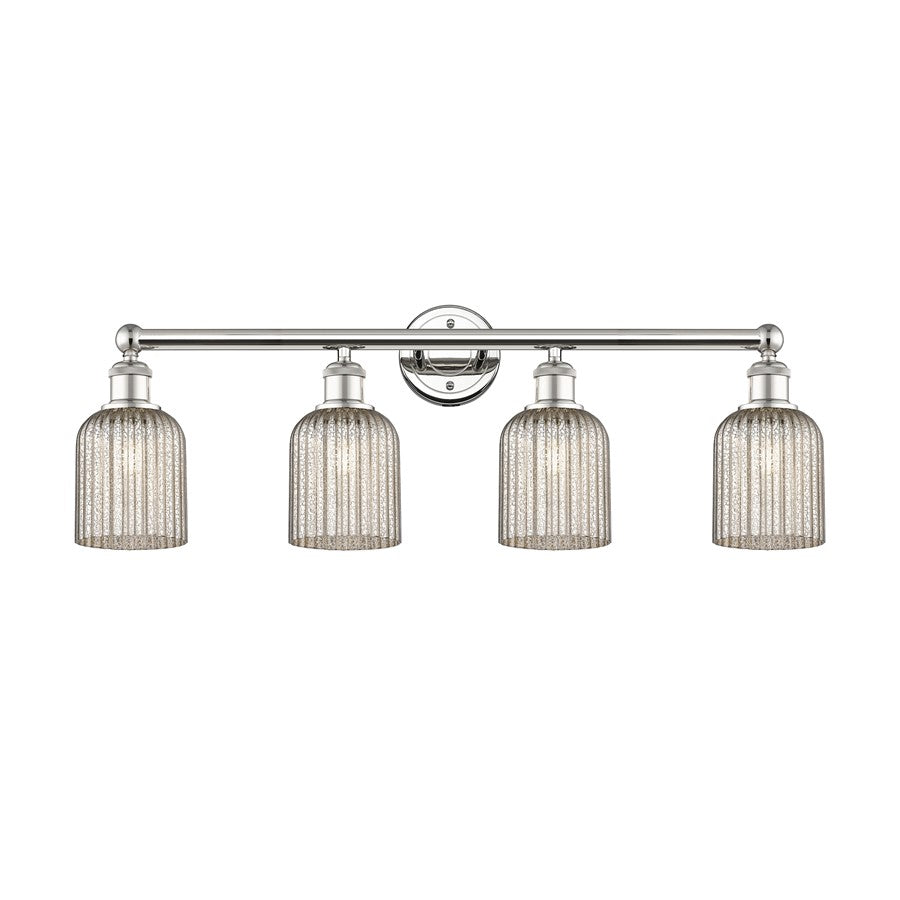 Innovations Edison Bridal Veil 4Lt 32" Bath, PN/MC - 616-4W-PN-G559-5ME