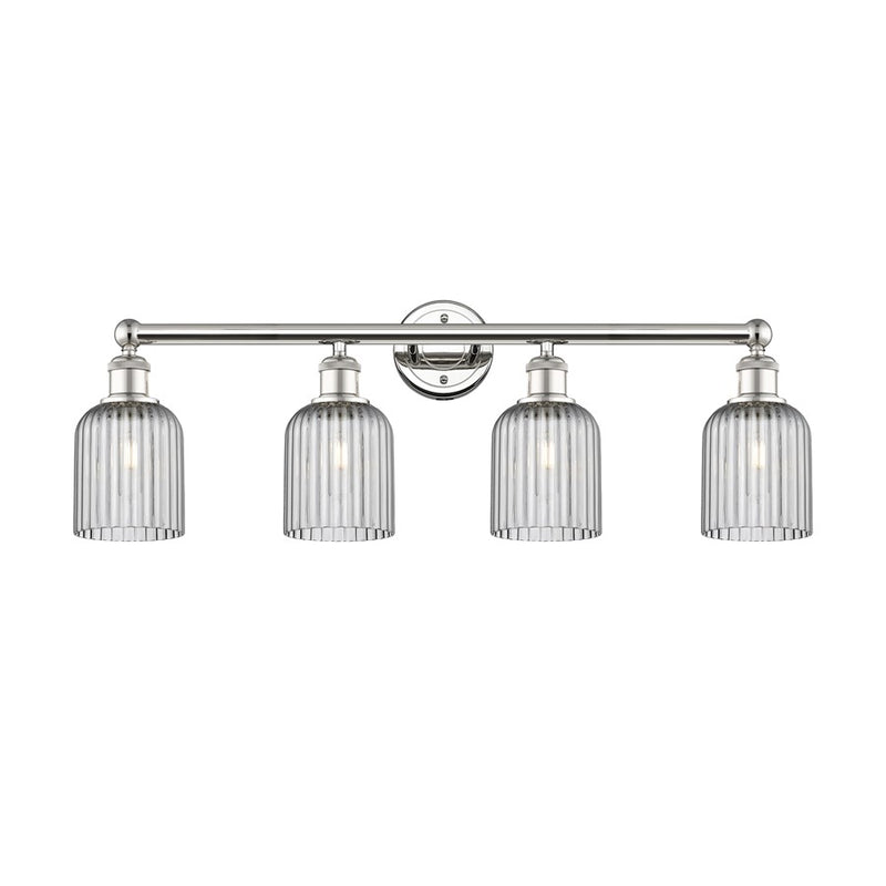 Innovations Edison Bridal Veil 4Lt 32" Bath, PN/SM - 616-4W-PN-G559-5SM