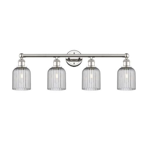 Innovations Edison Bridal Veil 4Lt 32" Bath, PN/SM - 616-4W-PN-G559-5SM