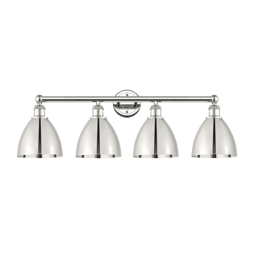 Innovations Bristol 34.5in 4-Light Bath Vanity Light | Industrial Polished Nickel Metal | Bathroom Vanity | 34.5 x 11.75 x | Model 616-4W-PN-MBD-75-PN