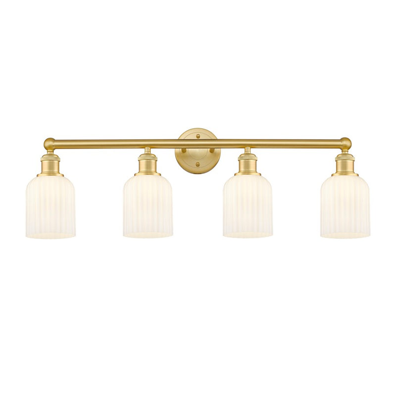 Innovations Edison Bridal Veil 4Lt 32" Bath, GD/GW - 616-4W-SG-G559-5GWH