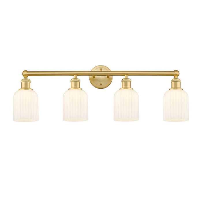 Innovations Edison Bridal Veil 4Lt 32" Bath, GD/GW - 616-4W-SG-G559-5GWH