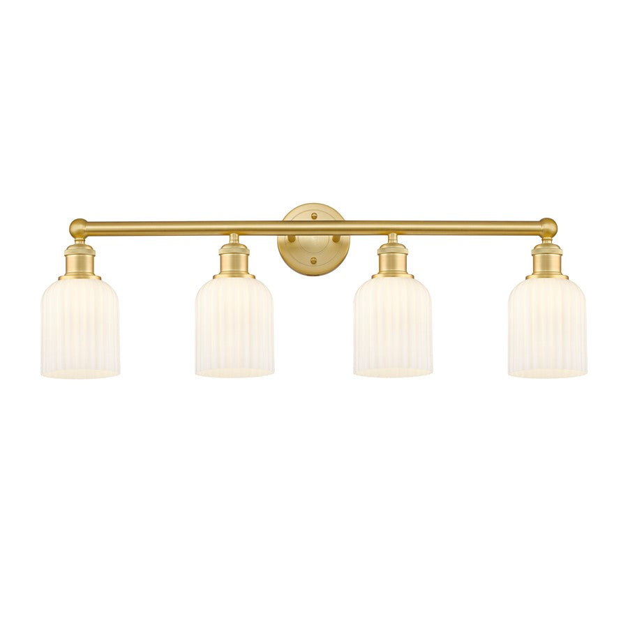 Innovations Edison Bridal Veil 4Lt 32" Bath, GD/GW - 616-4W-SG-G559-5GWH