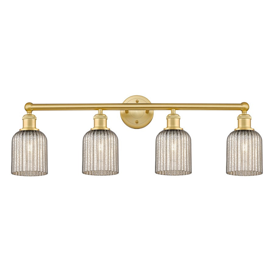 Innovations Edison Bridal Veil 4Lt 32" Bath, Gold/Mercury - 616-4W-SG-G559-5ME