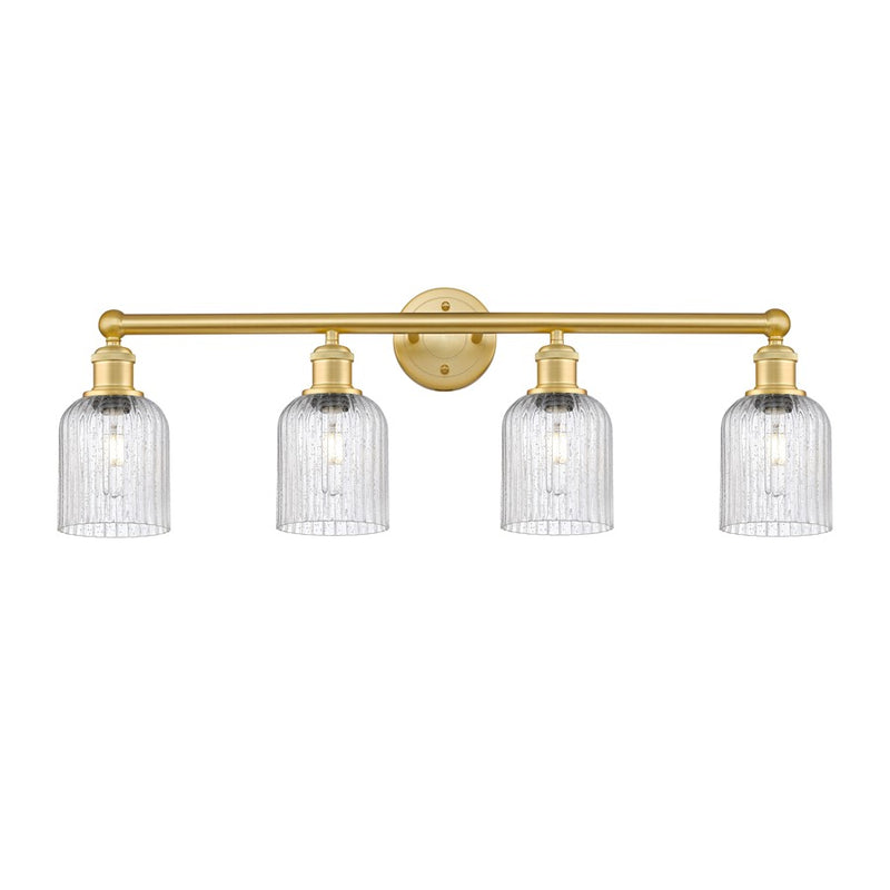 Innovations Edison Bridal Veil 4Lt 32" Bath, Gold/Seedy - 616-4W-SG-G559-5SDY
