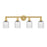 Innovations Edison Bridal Veil 4Lt 32" Bath, Gold/Seedy - 616-4W-SG-G559-5SDY