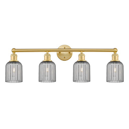 Innovations Edison Bridal Veil 4Lt 32" Bath, Gold/Smoke - 616-4W-SG-G559-5SM