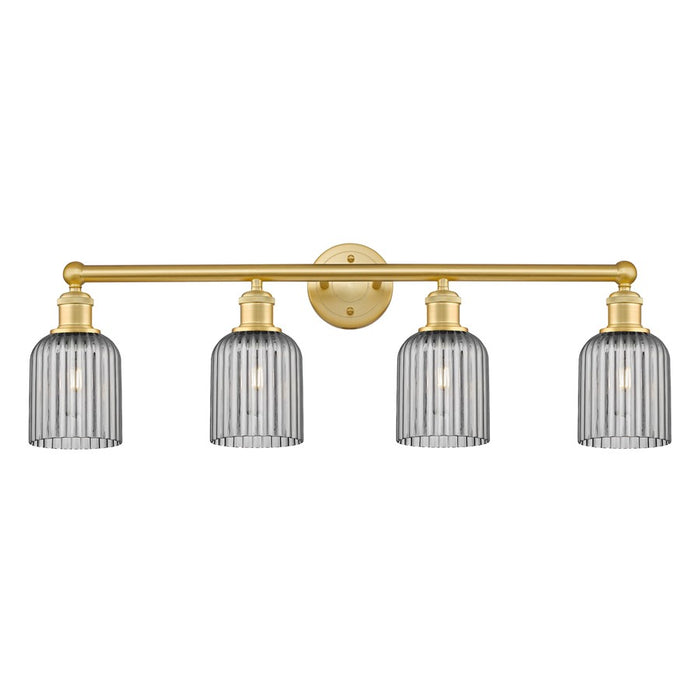 Innovations Edison Bridal Veil 4Lt 32" Bath, Gold/Smoke - 616-4W-SG-G559-5SM