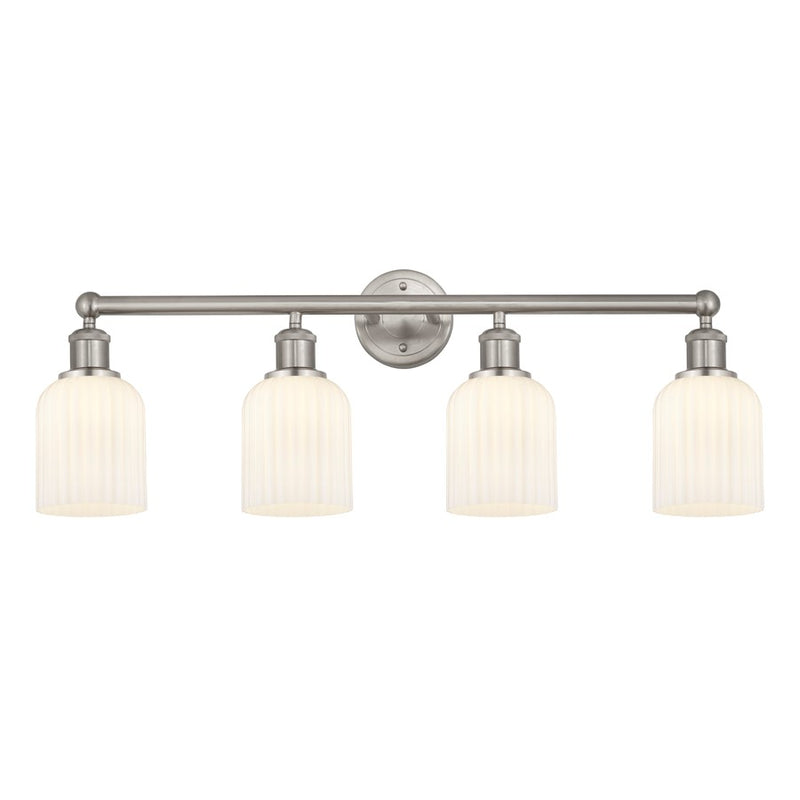 Innovations Edison Bridal Veil 4Lt 32" Bath, SN/GW - 616-4W-SN-G559-5GWH
