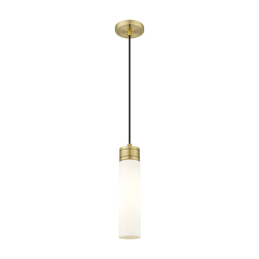 Innovations Boreas 3in 1-Light Mini Pendant | Contemporary Art Deco Antique Brass and White Frosted Glass | Kitchen Island & | Model 617-1P-AB-G617-11WH
