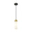 Innovations Ballston Boreas 3" Cord Mini Pend/8"H, BLB/WH - 617-1P-BAB-G617-8WH