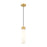 Innovations Ballston Boreas 3" Cord Mini Pend/11"H, BRS/WH - 617-1P-BB-G617-11WH