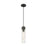 Innovations Ballston Boreas 3" Cord Mini Pend/11"H, BK/DS - 617-1P-BK-G617-11DE