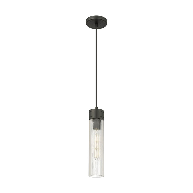 Innovations Ballston Boreas 3" Cord Mini Pend/11"H, BK/SC - 617-1P-BK-G617-11SCL