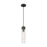 Innovations Ballston Boreas 3" Cord Mini Pend/11"H, BK/SD - 617-1P-BK-G617-11SDY