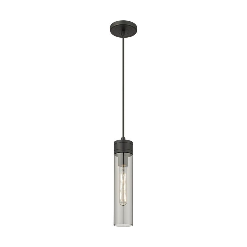 Innovations Ballston Boreas 3" Cord Mini Pend/11"H, BK/SM - 617-1P-BK-G617-11SM
