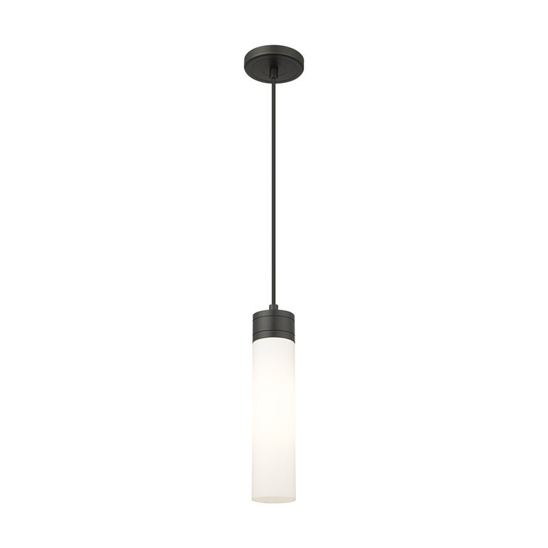 Innovations Ballston Boreas 3" Cord Mini Pend/11"H, BK/WH - 617-1P-BK-G617-11WH