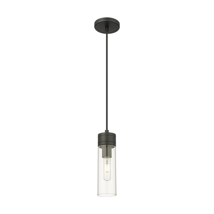 Innovations Ballston Boreas 3" Cord Mini Pend/8"H, BK/CL - 617-1P-BK-G617-8CL