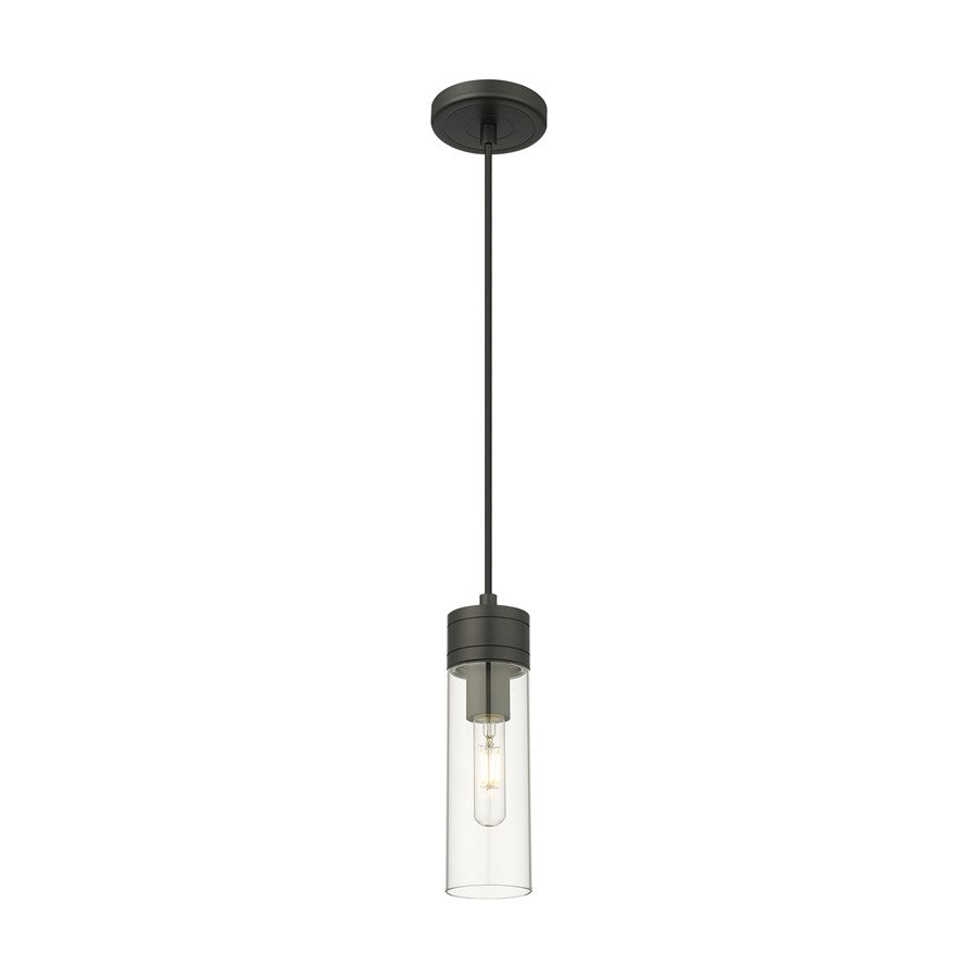 Innovations Ballston Boreas 3" Cord Mini Pend/8"H, BK/CL - 617-1P-BK-G617-8CL