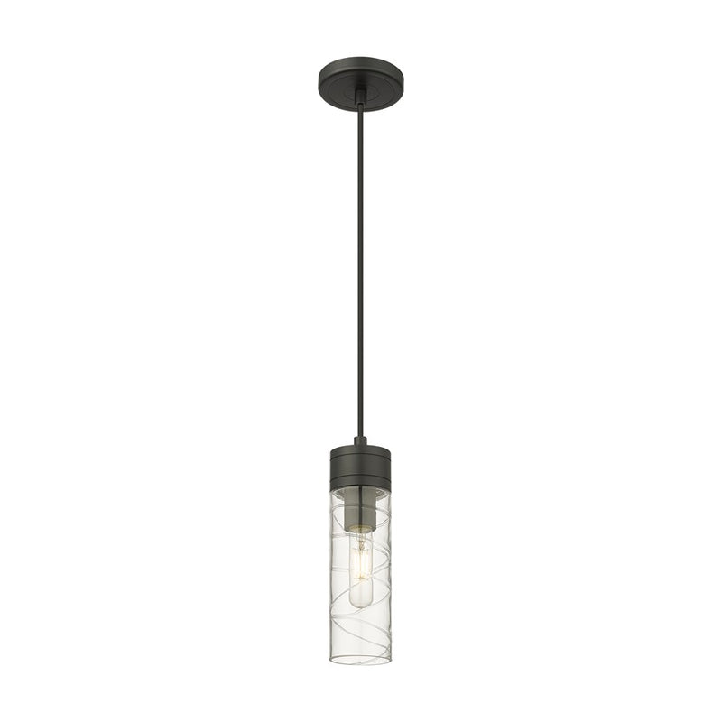 Innovations Ballston Boreas 3" Cord Mini Pend/8"H, BK/DS - 617-1P-BK-G617-8DE