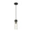Innovations Ballston Boreas 3" Cord Mini Pend/8"H, BK/DS - 617-1P-BK-G617-8DE