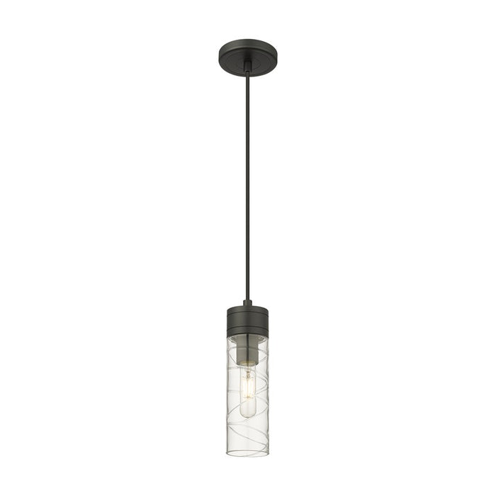 Innovations Ballston Boreas 3" Cord Mini Pend/8"H, BK/DS - 617-1P-BK-G617-8DE