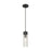 Innovations Ballston Boreas 3" Cord Mini Pend/8"H, BK/SC - 617-1P-BK-G617-8SCL
