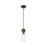 Innovations Ballston Boreas 3" Cord Mini Pend/8"H, BZ/CL - 617-1P-OB-G617-8CL