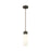 Innovations Ballston Boreas 3" Cord Mini Pend/8"H, BZ/WH - 617-1P-OB-G617-8WH