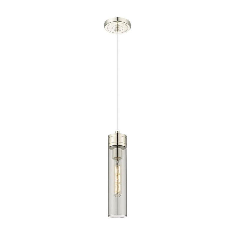 Innovations Ballston Boreas 3" Cord Mini Pend/11"H, PN/SM - 617-1P-PN-G617-11SM